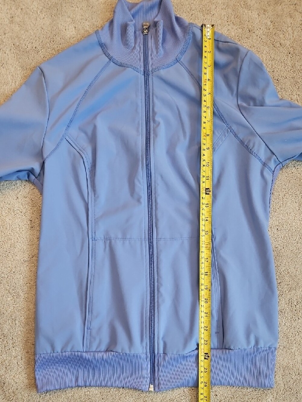 Cherokee Infinity Light Periwinkle Scrub Jacket - Picture 4 of 14